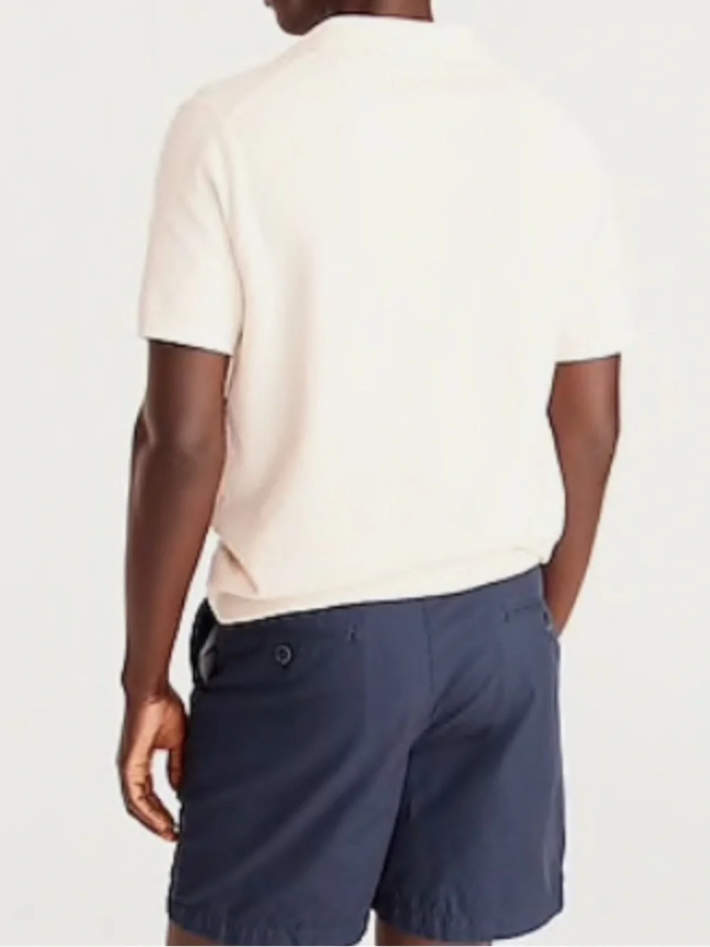 New! J. Crew 7.5” Pleated Chino Shorts Size 32 Deep Navy